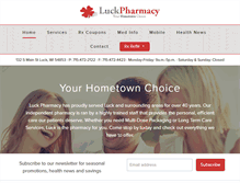 Tablet Screenshot of luckpharmacy.com